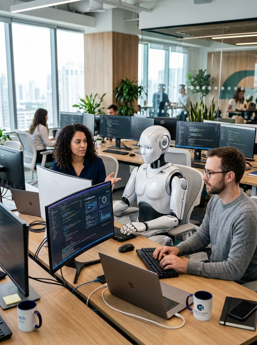 Humanoid AI Collaborating with Software Engineers